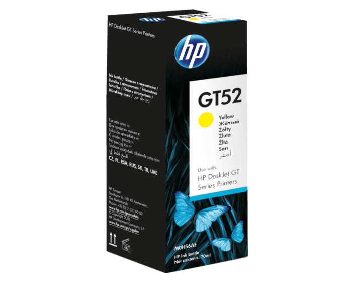Tinta HP GT52 - YELLOW NEW Original